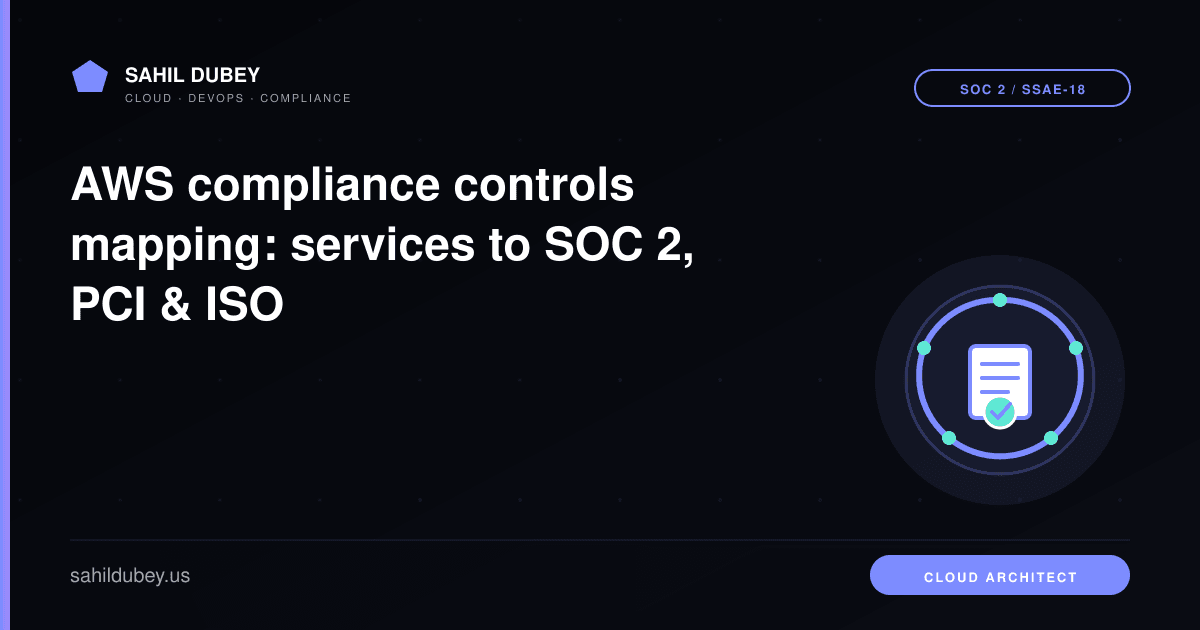 AWS compliance controls mapping: services to SOC 2, PCI & ISO